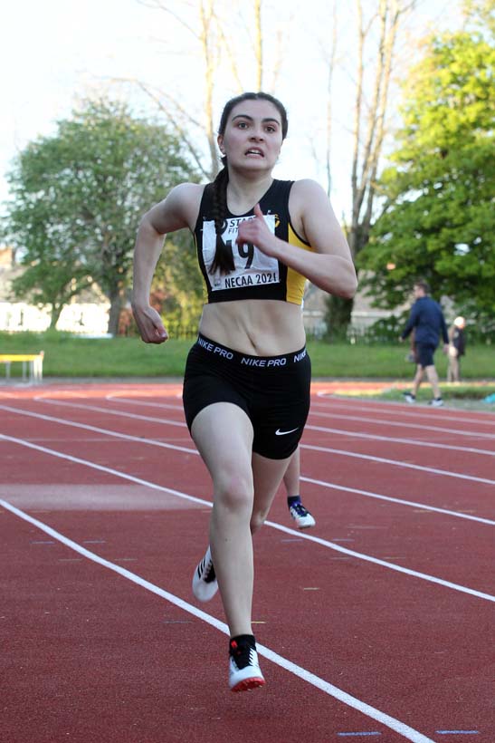 200 metres, 2021 North East Grand Prix No. 2, Monkton, Wednesday, May 19th. Photo: David T. Hewitson/Sports for All Pics
